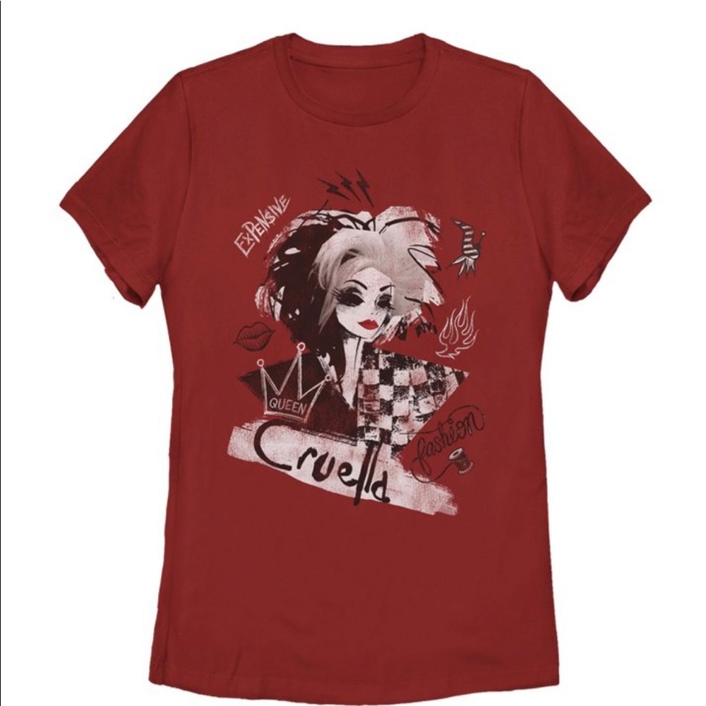 Disney Women’s fit Cruella de Vil Slim fit SS Tee